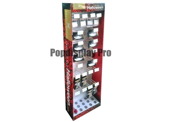 48" Recyclable Cardboard Hook Display with 20 Peg Hooks Easy Assembly