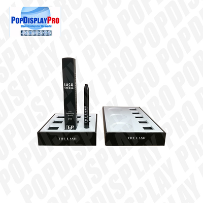 Cosmetics Acrylic Permanent Display Boxes Solid Structure For Eye Lash Extension