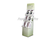 Eco Friendly POP Cardboard Product Display Stands 6 Pockets With False Base