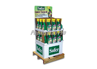Folding Cardboard Quarter Pallet Display Stands Recyclable With 2 Trays