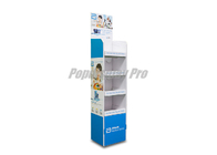 Light Duty 4 Tier Cardboard Shelf Display , Degradable Cardboard Stands Display