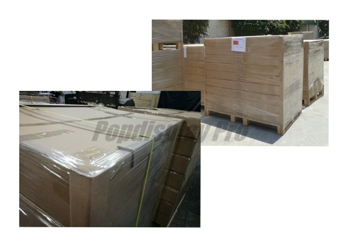 Light Duty Cardboard POS Displays Detachable Header Cardboard Book Display Stand