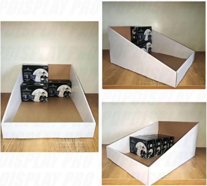 Plain Table Top Paper PDQ Tray Display Simple Structure For Motor Cycle