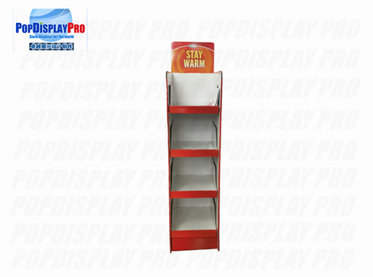 Merchandising Cardboard Floor Displays Grocery Store For Stay Warm Blankets