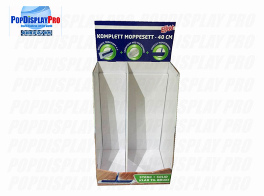 Recyclable Half Pallet Corrugated Retail Shipper Display For Cleaning Moppers