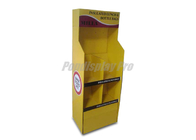 Yellow Recyclable Cardboard Stand Up Display Personalized Lightduty Weight