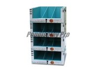 Structural Recycling Cardboard Pallet Display , 4 Stacked Tray Quarter Pallet Display