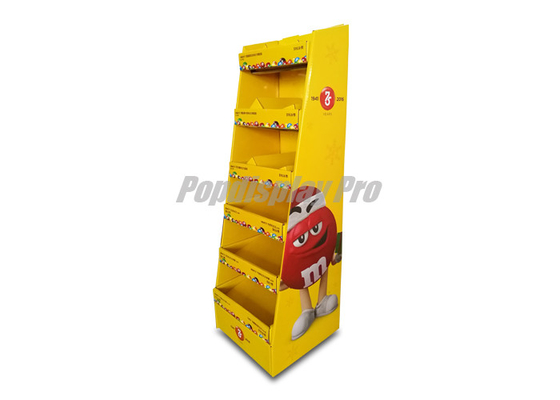 Floor Display Shelf  POS for MM's Chocolate Cardboard Made with Client's Logo