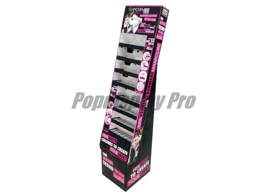 Floor Standing Power Wing Display For Makeups 15" Logo Poster