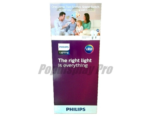 Household Led Light Simple Cardboard Dump Bins for Merchandising at Retail Stores Sample Available