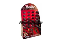 Advertising Retail Shipper Display Red Printed End Cap Displays For Christmas Ornaments
