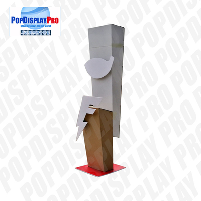 Durable Cardboard Store Standee Display Floor Standing Unit With 2*3D Logos