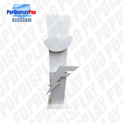 Durable Cardboard Store Standee Display Floor Standing Unit With 2*3D Logos