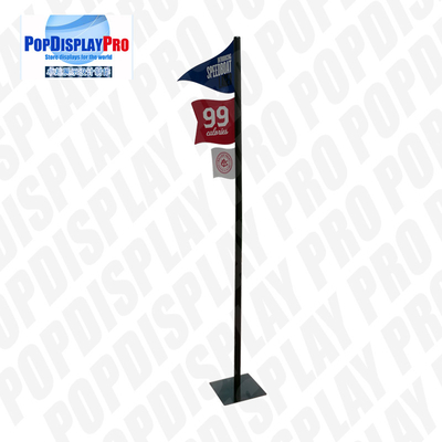 3 Flags Custom Cardboard Standee Retail Visual Merchandising For Beer Drinks