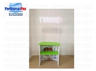 Fruit Strawberry Jam Food Table Display Stand With Metal Tube Frame Top Banner