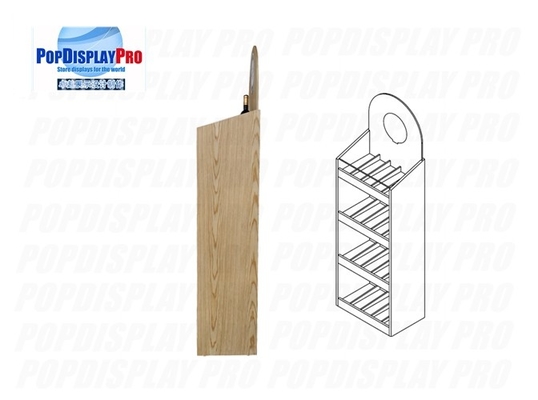 FSDU Shelving Red Wine Wood/MDF Permanent Merchandising Display Stand Heavyduty Holding Capacity