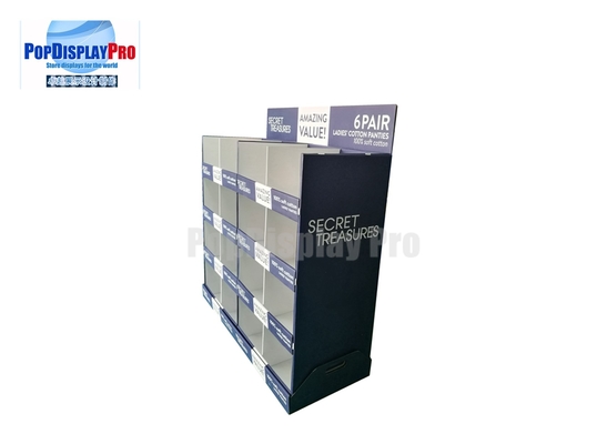 Promotional Temporary Cardboard Paper Half Size Pallet Display 48" Wide For Ladies' Panties