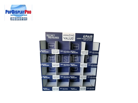 Promotional Temporary Cardboard Paper Half Size Pallet Display 48" Wide For Ladies' Panties