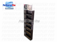 6 Rows Cardboard Display Shelves Lightweight Lip Gloss Corrugated Shipper Display