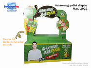 Yonghui Store Haday Store Cardboard Pallet Display 500KGS For Oyster Sauce