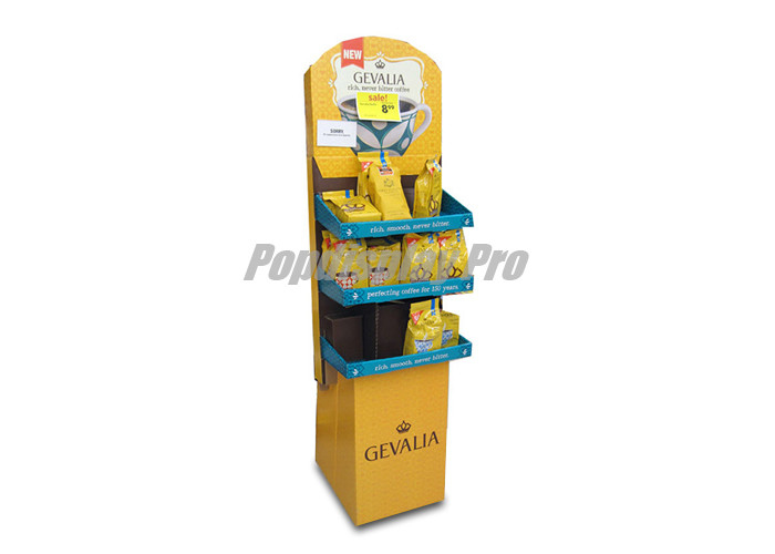 3 Square Trays Paper Power Wing Display Recyclable for Gevalia Coffee