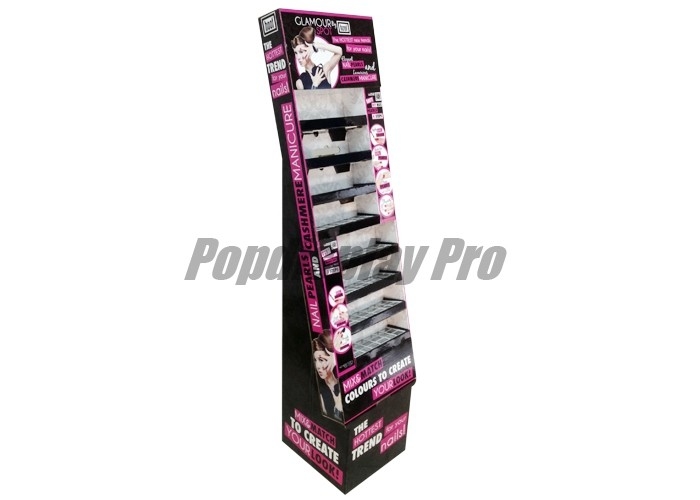 Floor Standing Power Wing Display For Makeups 15" Logo Poster