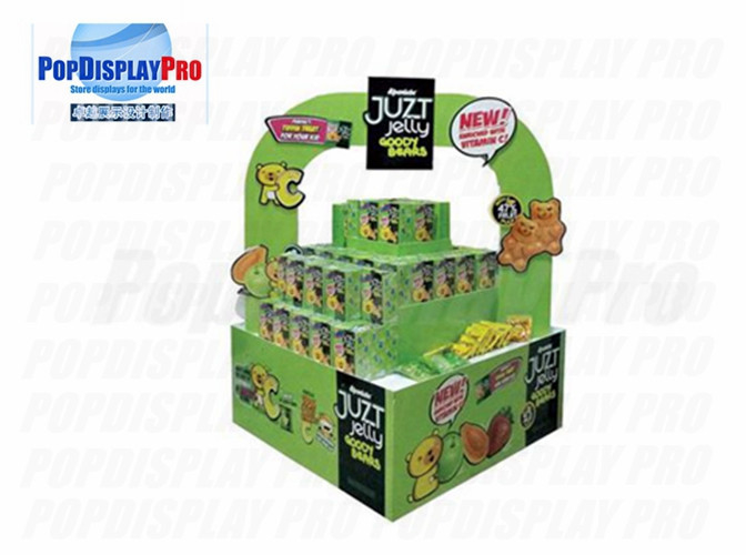 FSC Cardboard Pallet Display Floor Jelly Candy Bears Honeycomb Paper 220gsm